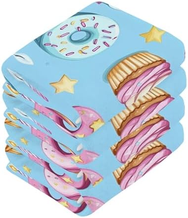 Xigua Cupcakes Washcloths Set of 2 - 12x12 Inch