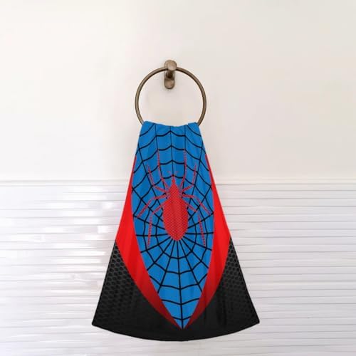 Kids Blue Spider Web Face Towels
