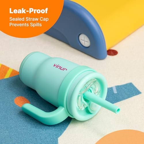 VINUR Kids 14 Oz Tumbler Like a Genius Sipper Tumbler