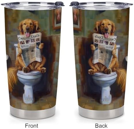 Golden Retriever Travel Tumbler Insulated Stainless Steel 20 oz
