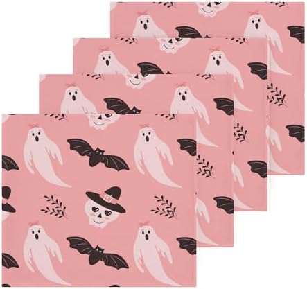 Xigua Halloween Boo Washcloths Set of 2 12x12 Inch