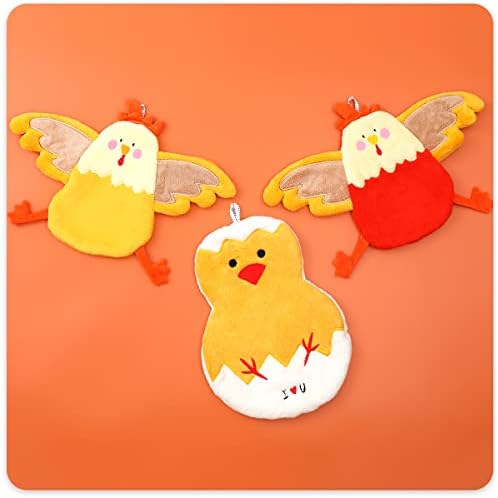 3-Pack Cute Hand Bath Towels