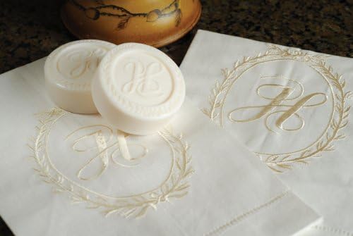 Mud Pie Letter K Cosmopolitan Home Linen Towels Round Soaps Set