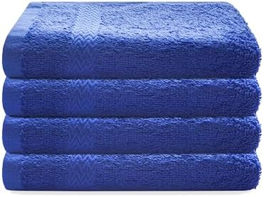 13x13 Premium Washcloth Set - Pack of 4 Royal Blue