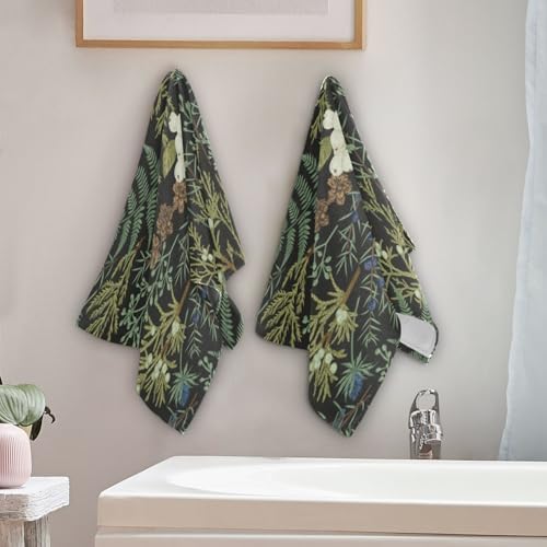 XALOGEER Botanical Floral Hand Towels Set