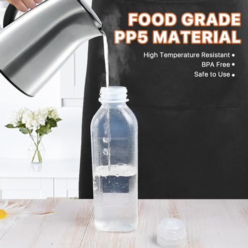 10-Piece Set of 16oz Condiment Squeeze Bottles