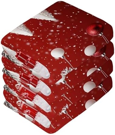 Xigua Christmas Washcloths Set of 2 12x12 Inch 1
