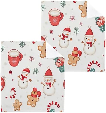 Cute Christmas Washcloth Set - Fast Drying Multi-Purpose