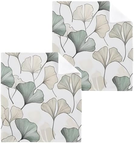 Xigua Ginkgo Washcloth Set