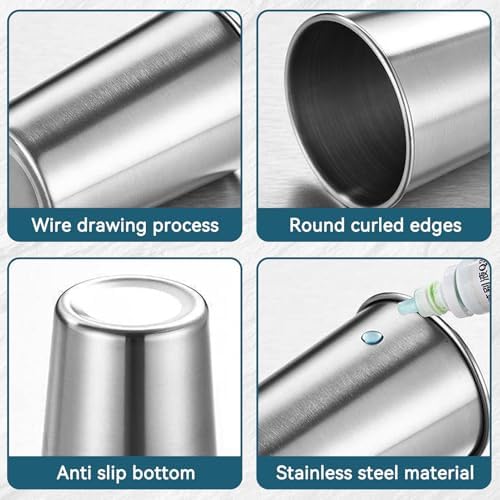 Sturdy 500ml Stainless Steel Juice Cup for Hot Cold Drinks