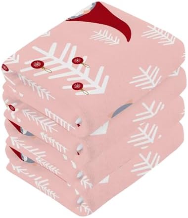 Xigua Christmas Gnomes Washcloths - Cheerful Durable