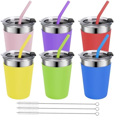 Fun Durable Kids Cup Set with Straws for Travel Gifting