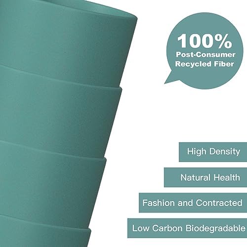 Homienly Wheat Straw Cups - 8-Piece Reusable Glassware