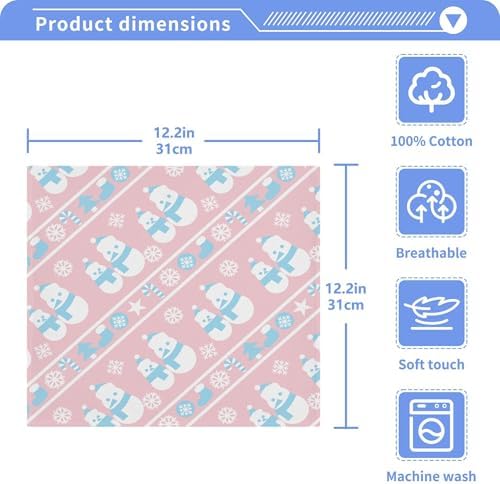 Xigua Christmas Snowman Washcloth Set