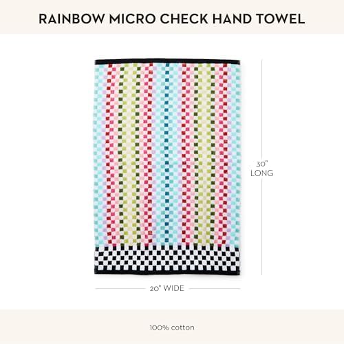 Cutie Rainbow Micro Check Hand Towel