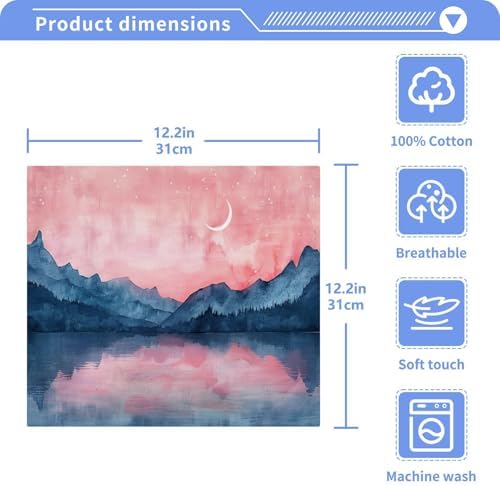 Hot Pink Mountain Washcloths 2 Pack