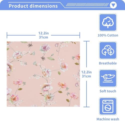 Xigua Beautiful Floral Washcloth Set