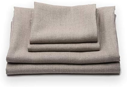 LinenMe Towels - 2 Big Bath Towels 2 Hand Towels Natural