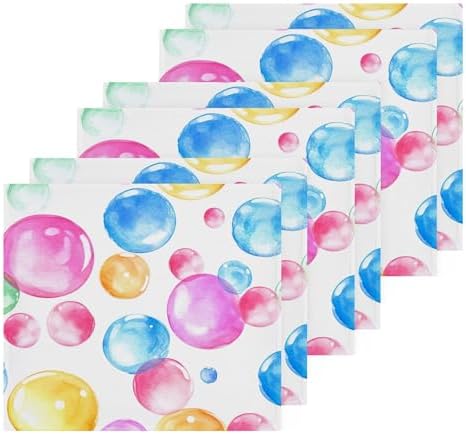 Xigua Watercolor Colorful Bubbles Washcloth Set 10