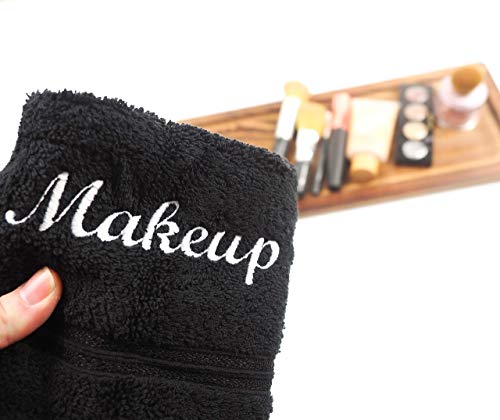 Handmade Black Makeup Remover Washcloth Towels