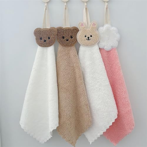 Professional Soft Cartoon Bear Towel for Adults Babies 25x25cm