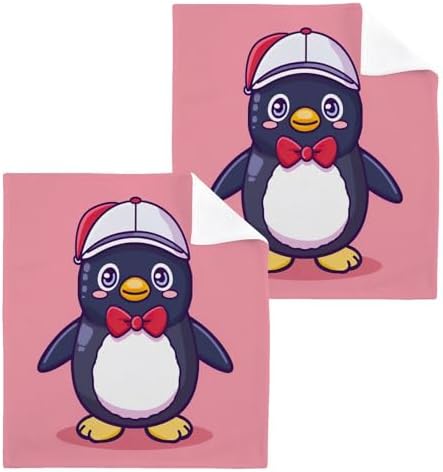 Soft Absorbent Penguin Washcloth Set for Babies and Adults