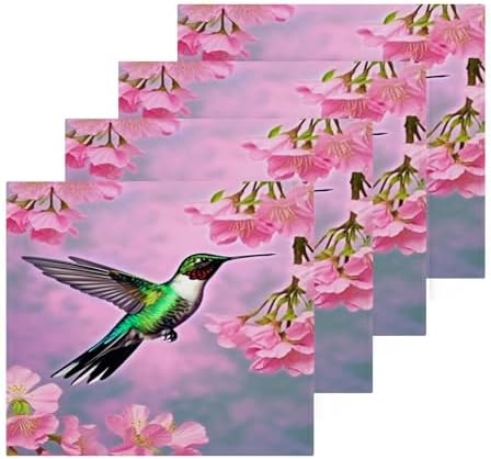 YETTASBIN Hummingbird Washcloths 2 Pack