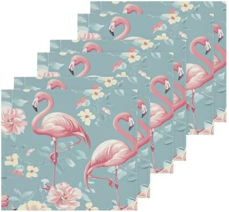 Flamingo Washcloth 12x12 Soft Absorbent Reusable for Adults Babies