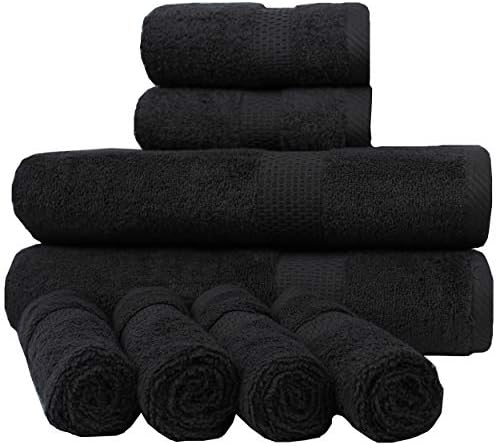 8-Piece Luxurious Combed Cotton Towel Set