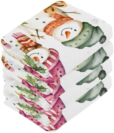 Charming Christmas Washcloth Set - Multi-Use Soft Absorbent Durable