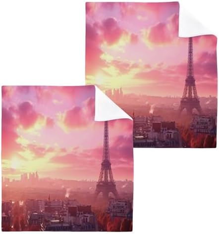 Eiffel Tower Washcloths 2 Pack