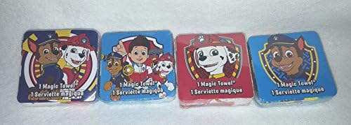 Nickelodeon Nick Jr Paw Patrol Magic Towel Set of 4 Washcloths