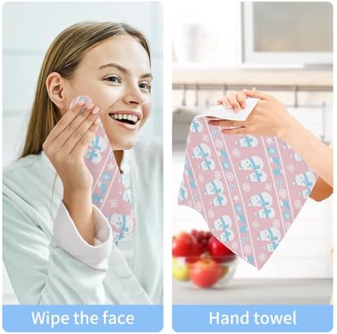 Xigua Christmas Snowman Washcloth Set