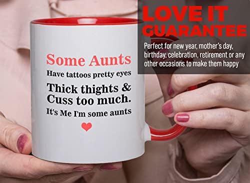 Funny Aunt 2Tone Red Novelty 11oz Mug