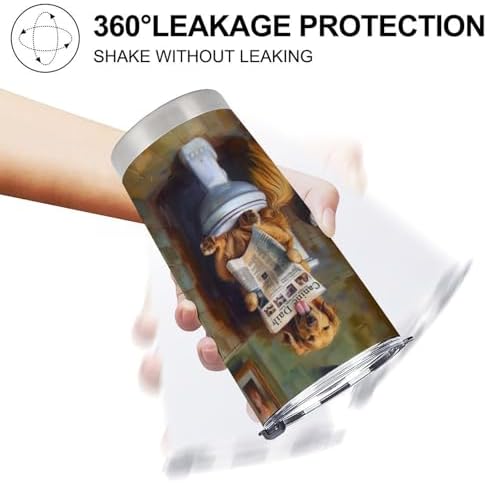 Golden Retriever Travel Tumbler Insulated Stainless Steel 20 oz