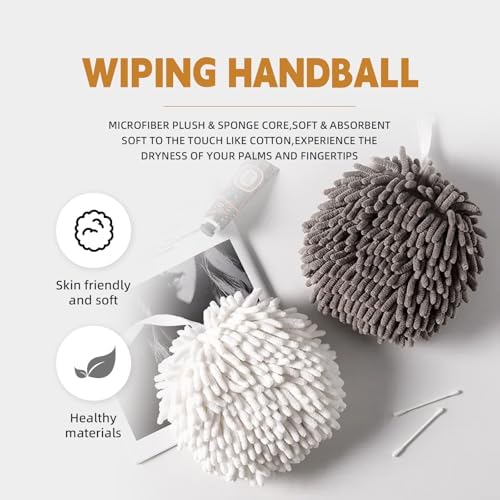 BCIBhucy Fluff Ball Hand Towels