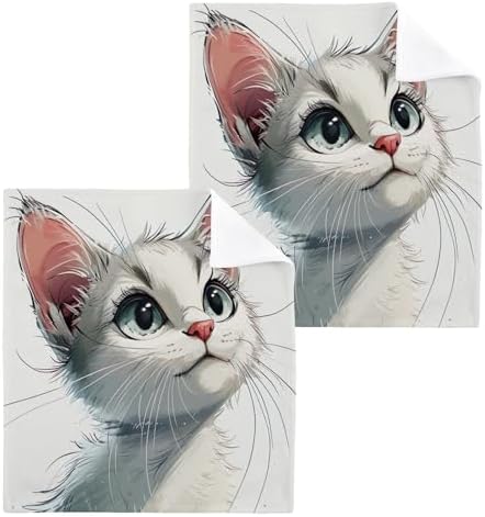 Say hello to our soft absorbent washcloths designed especially for felines
