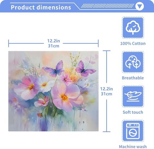 Multifunctional Floral Washcloths Set