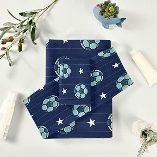 DOMIKING Extra Large Towel Set of 3 Pure Cotton Bath Hand Washcloths