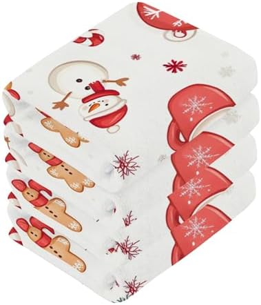 Cute Christmas Washcloth Set - Fast Drying Multi-Purpose