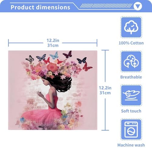 Yettasbin Soft Reusable Wash Cloths for Faces Hands 2-Pack