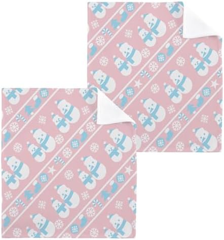 Xigua Christmas Snowman Washcloth Set