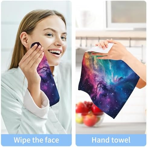 xigua Galaxy Washcloths Set of 2 - 12 x 12 Inch