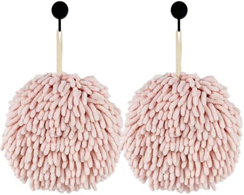 MEET WANT Fuzzy Ball Hand Towels