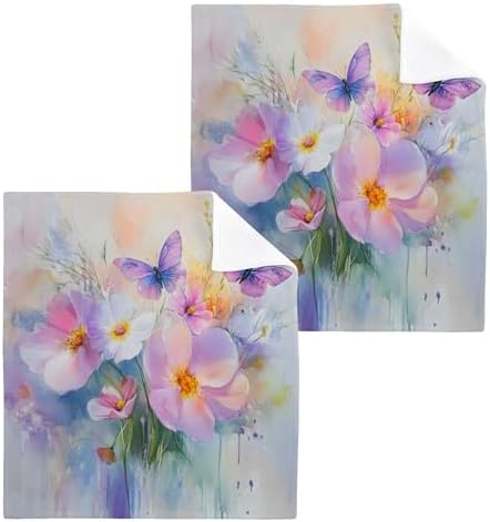 Multifunctional Floral Washcloths Set