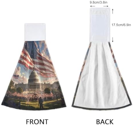 Independence Day Hook Loop Towels