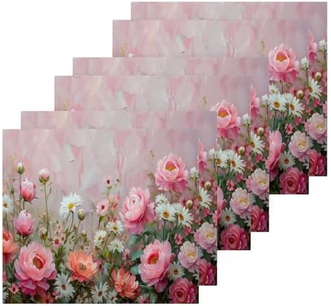 Yettasbin Peony Flower Washcloths 2 Pack