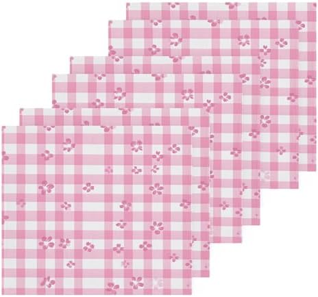 Elegant Flower-Printed Washcloth Set