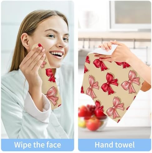 Perfect-Sized Red Pink Washcloth Set for Babies Kids