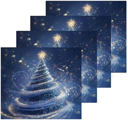 Xigua Christmas Tree Washcloths Set of 2 12x12 Inch 1